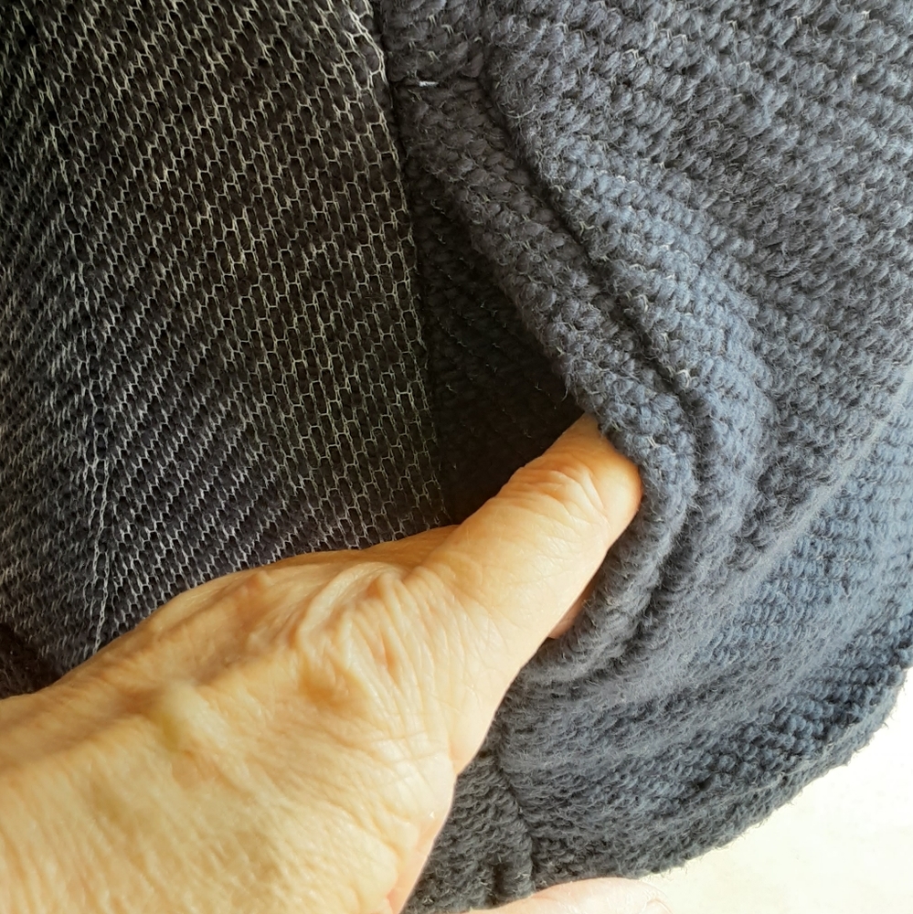 Lucky Brand Blue Long Colorblocked Sleeve Moto Style Textured Jacket. - Picture 5 of 8